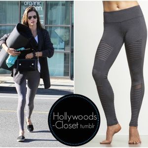 ALO Yoga Dark Heather Gray Grey Moto Legging XS